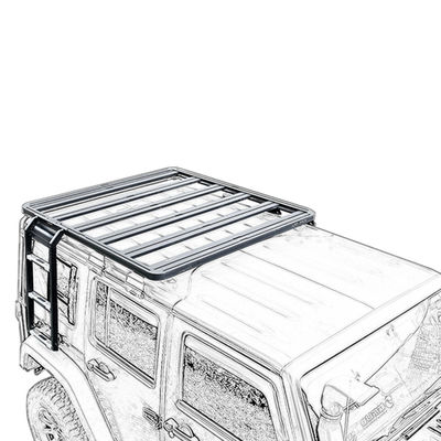 Εύκολο στέγη Rack σκόνη επικαλυμμένη Jk 201q Renegade Offroad Jeep Διοικητής με φώτα