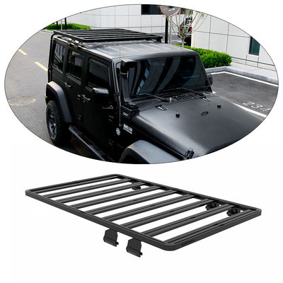 JEEP JK 4X4 Off Road Vehicle Roof Rack Μαύρο κράμα αλουμινίου με οδηγίες εγκατάστασης