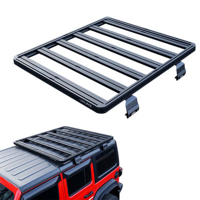 Μαύρο ράφι στέγης από κράμα αλουμινίου για Jeep Wrangler JL Το απαραίτητο εκτός δρόμου αξεσουάρ