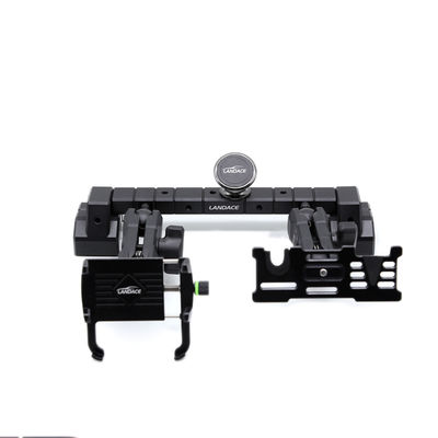 Πολλαπλό κάλυμμα τηλεφώνου Dash + GoPro Mount με αλουμινένιο σιδηρόδρομο, ευέλικτη γωνία για το 2018-2022 Jeep Wrangler