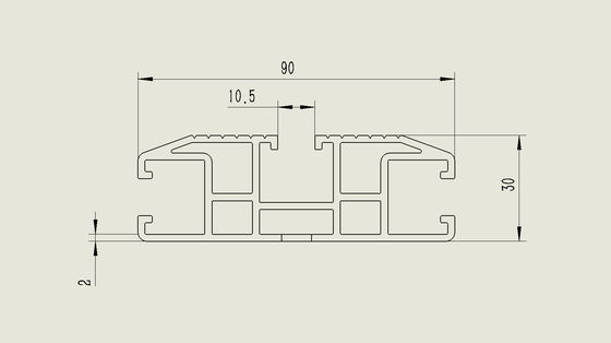 OEM Low Profile Black Powder Coating Aluminum Extrusion Roof Rack Platform για αυτοκίνητο 4WD