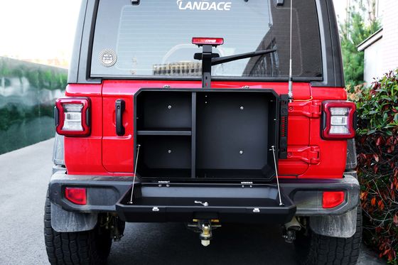 6063 Αλουμινίου Jeep Wrangler JL JK Κουτί αποθήκευσης πίσω από την πόρτα για εξωτερική αποθήκευση εκτός δρόμου