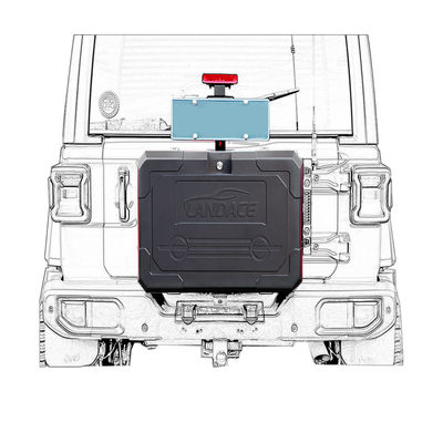 4x4 Off-road Αλουμινίου κράμα Tail Gate Αποθηκευτικό κουτί Σχεδιασμένο για Jeep Wrangler ΤΑΝΚ 300