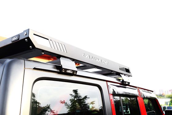 Landace Car Roof Cargo Carrier Αλουμινίου οροφή Ράκελ καλάθι με πλευρική σκάλα