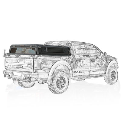 Αδιάβροχη σκληρή οροφή Ford F150 Καλύφτης κρεβατιού Χωρίς εγκατάσταση γεωτρήσεων