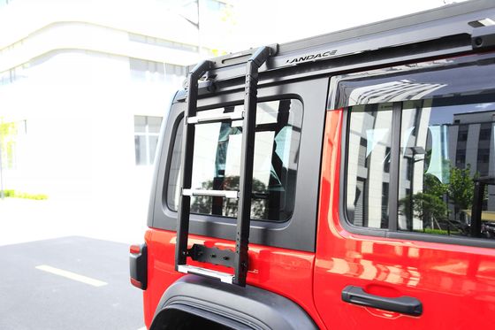 Μαύρη Πανευρωπαϊκή Αλουμινίου οροφή σκάλα αναρρίχησης για Offroad Αυτοκίνητο για Jeep Wrangler 4X4