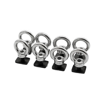 Παγκόσμιο μαύρο ανοξείδωτο χάλυβα Eye Bolt Eye Nut για 4x4 ράφι οροφής αποσκευών