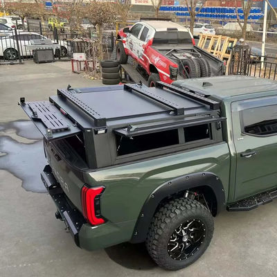 Μαύρη Toyota Tundra Pickup Καλύφισμα κρεβατιού με τοποθέτηση κορμού και κατασκευή από αλουμίνιο