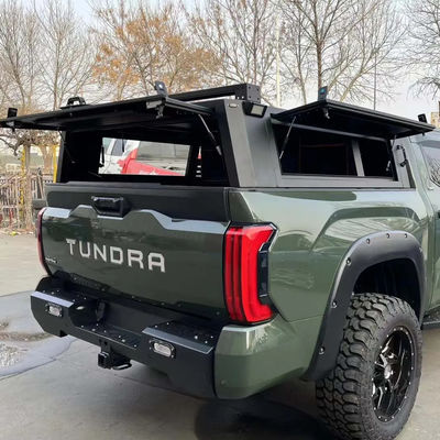 Μαύρη Toyota Tundra Pickup Καλύφισμα κρεβατιού με τοποθέτηση κορμού και κατασκευή από αλουμίνιο