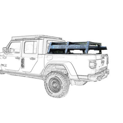 Αλουμινίου συνδυασμού Jeep Gladiator Ladder Rack OEM Truck Topper Rack