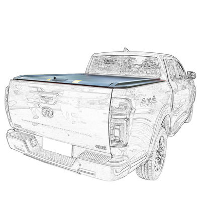 2015 Ram 2500 8ft Αλουμίνιο αναδιπλούμενο σκληρό φορτηγό κάλυψη κρεβατιού Κατασκευασμένο από χαλύβδινο μαγγάνιο