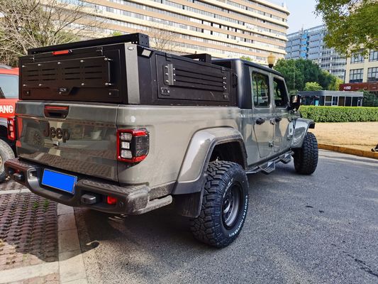 Jeep Gladiator Pickup Truck Bed Canopy Topper σε υψηλή μαύρη σκόνη επικαλυμμένο φινίρισμα