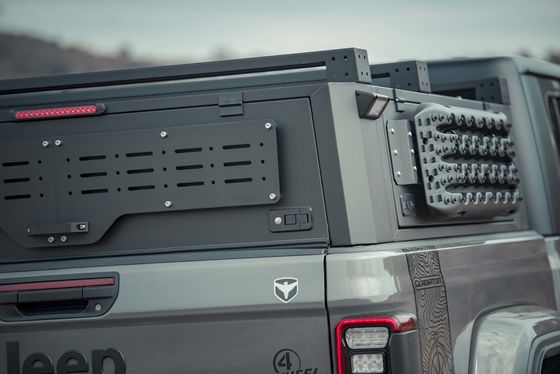 Jeep Gladiator Pickup Truck Bed Canopy Topper σε υψηλή μαύρη σκόνη επικαλυμμένο φινίρισμα