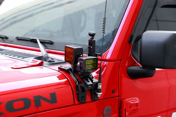 OEM αποδεκτό υψηλού αλουμινίου κράμα LED οδήγηση φωτεινή θήκη ένα πυλώνα Mount για Jeep JL
