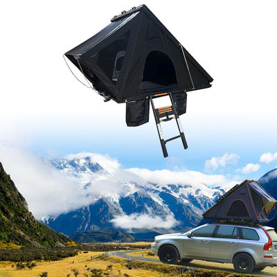 Παγκόσμιο Τρίγωνο Κλαμσέλ Σκληρό Κέλυφος Καροτσούκ Αυτοκινήτου Πάνω σκηνή για εξωτερική κατασκήνωση Σκοτεινό γκρι