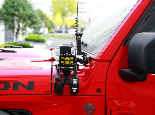 Ασημένια λαμπρή θήκη στερέωσης off-road Wrangler με υψηλή μηχανική κατασκευή CNC