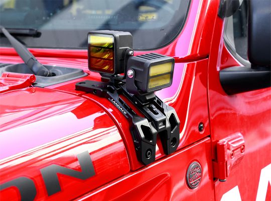 Κράτες τοποθέτησης φωτισμού ομίχλης για Jeep Wrangler JL με τεχνολογία CNC