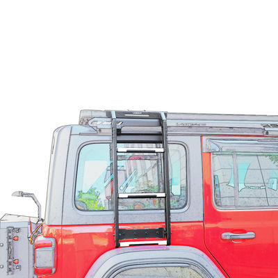 18-23 Wrangler Rubicon Jeep Σκεπή Πλευρικοί αναρριχητές σκάλα Offroad Σιδηροδρομική σκάλα