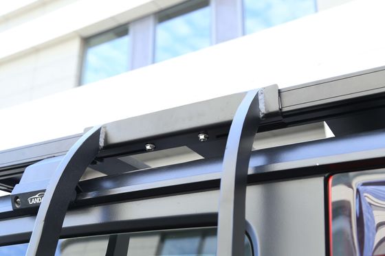 JEEP Εγκατάσταση αυτοκινήτων Μαύρη Αλουμινίου Σκάλα Ρακ για Προκλητικά Περιβάλλοντα