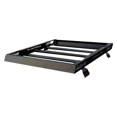 Μαύρο 1455x1425x113MM Παγκόσμιο ράφι καλαθιού οροφής αυτοκινήτου με πλευρικό φορητή αλουμινίου