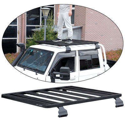 Landace Logo Προσαρμογή Power Coating Cargo Carrier Basket Roof Rack για το LC79