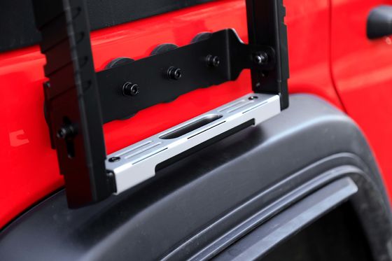 2018- WranglerJK WranglerJL CNC Εργασμένη μαύρη αναδιπλούμενη πλευρική σκάλα για το Rubicon Jeep