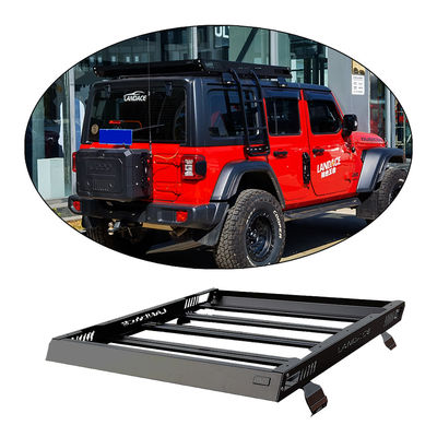 Πάνω- AL6063 SS304 4X4 Αλουμινίου κράμα Πάνω στέγη Rack Cargo Carrier για Jeep Wrangler JL