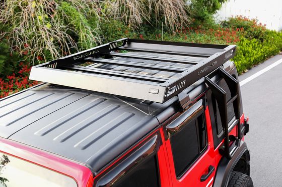 Πάνω- AL6063 SS304 4X4 Αλουμινίου κράμα Πάνω στέγη Rack Cargo Carrier για Jeep Wrangler JL
