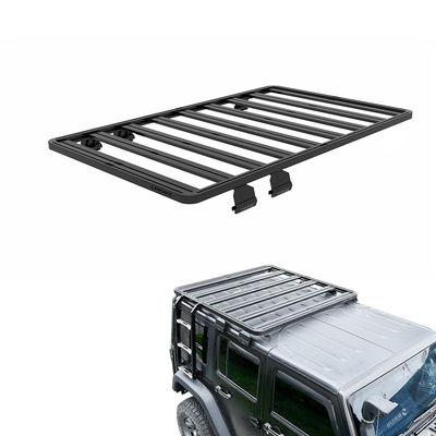 JEEP JK 4X4 Off Road Vehicle Roof Rack Μαύρο κράμα αλουμινίου με οδηγίες εγκατάστασης