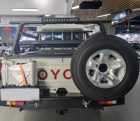 TOYOTA TRUCK LC79 Εναλλακτικά πίσω προφυλακτήρα σε μαύρο με χάλυβα υλικό και εξαρτήματα