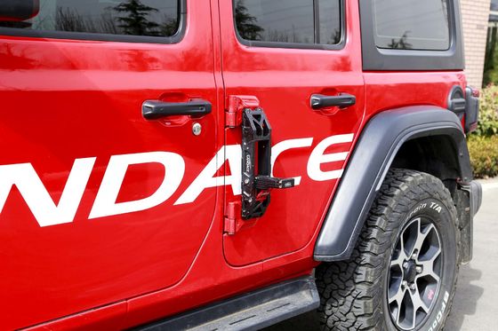 Jeep Wrangler 2018-2022 Ασημένιο Μαύρο Διπλώσιμο 4x4 Αμαξοστοιχία Πύλη Παράλληλης Αμαξοστοιχίας