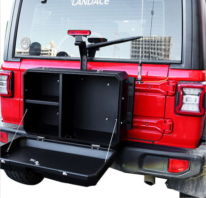 Wrangler JL Off Road Αλουμινίου Jeep πίσω πόρτα εξωτερικό κουτί αποθήκευσης Μέγεθος 700x450x317mm