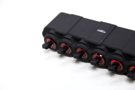 6 Gang Switch Pane Ηλεκτρονικό σύστημα αναμετάδοσης με κυκλικό κουτί ελέγχου Αδιάβροχο κουτί αναμετάδοσης ασφάλειας