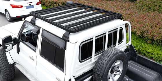 LC150 LC200 LC300 Toyota Roof Rack με μαύρη πλατφόρμα αλουμινίου και επίστρωση σκόνης
