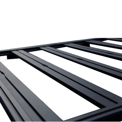 189x122x30 Akzo Nobel Powder Coated Aluminium Roof Rack για το Jeep Wrangler 4x4 σε μαύρο