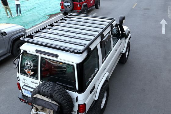 Toyota Lc 76 4x4 Συσκευές οχημάτων επίπεδα ράφια οροφής με επικάλυψη ισχύος και αλουμίνιο