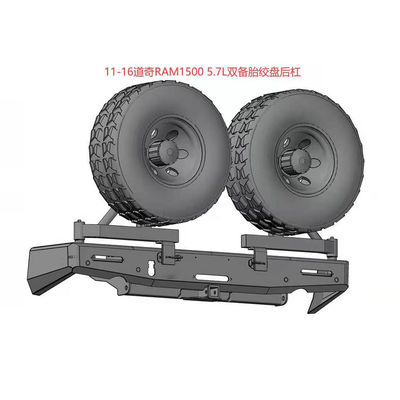 Έτος 2002-2005 Dodge Ram 4x4 πίσω προφυλακτήρας με φορητή ελαστική βίντσι και κάλυψη Jerrycan