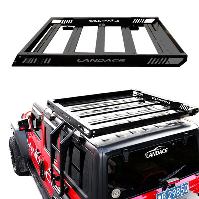 Εκτός δρόμου 1455*1425*113mm Αλουμινίου Wind Fairing Roof Rack Platform για Jeep Wrangler JL JK
