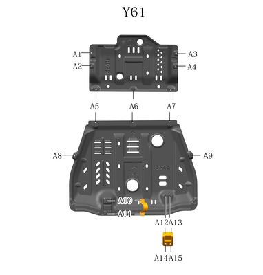 Υψηλή προστασία κάτω από το σώμα για την Nissan Patrol Y61 2006-2010 Χρόνο