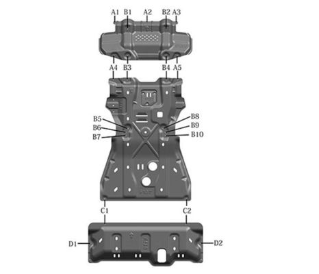 Βελτιώστε την Toyota Fortuner 4X4 σας με το Original Car Matching Underbody Protection Kit