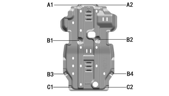 Αρχικό αυτοκίνητο που ταιριάζει με το 4 Runner Skid Plate Aluminum Under Cover Guard για την Nissan Navara