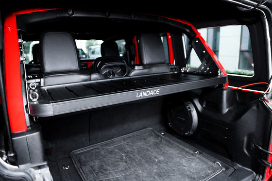 Εσωτερικό ράφι αποθήκευσης Jeep Cargo Μαύρη εξώθηση αλουμινίου που χρησιμοποιείται για προϊόντα αποθήκευσης