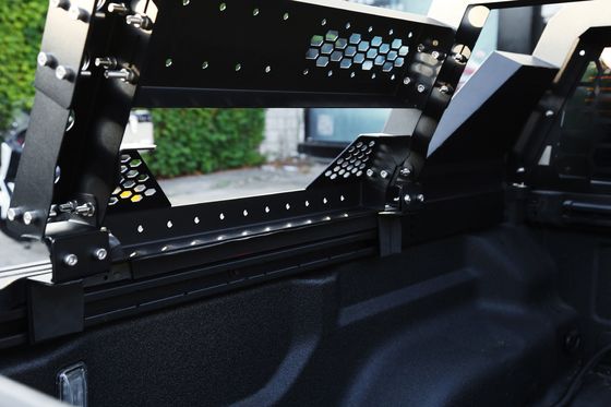 Ασημένιο και μαύρο ατσάλι άνθρακα 4x4 Offroad Auto Part Bed Rack System για το Ford Raptor