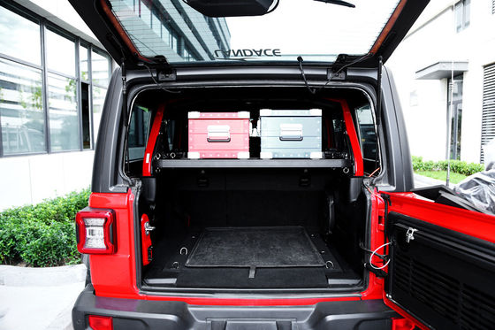Εσωτερικό ράφι αποθήκευσης Jeep Cargo Μαύρη εξώθηση αλουμινίου που χρησιμοποιείται για προϊόντα αποθήκευσης