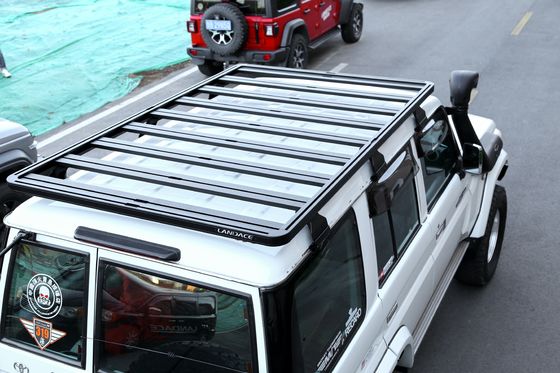 TOYOTA LC76 Heavy Duty Powder Coated Aluminum Alloy Roof Rack με καθαρό βάρος 27,5kg