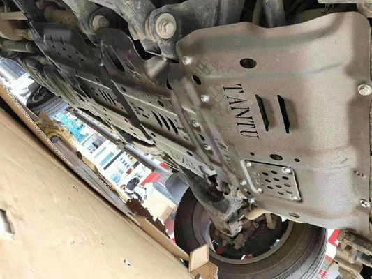 18 Toyota Tundra Silver Motor Protector Skid Plate με αρχική τρύπα και εγκατάσταση αυτοκινήτου