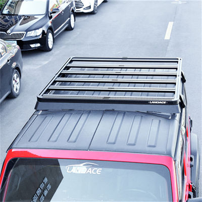 Jeep Wrangler 2008-2013 1500*1425*55mm Χοντρόστρωτα επίπεδα ράφια στέγης με πλευρική σκάλα