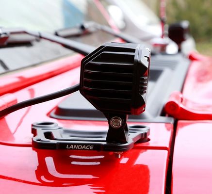 Αλουμινένιο κάλυμμα για κουκούλα Φωτεινές στήλες για το Jeep Wrangler