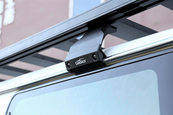 Στερεόστρωτο στέγη Racks Πλατφόρμα αποσκευών Gear Bracket Bike Holder για Toyota LC 76 Land Cruiser σε μαύρο