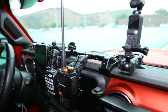 Jeep Wrangler Phone GoPro CB Μικροφώνου και κάμερας DSLR Κρατήρας με γεωμετρικό σχεδιασμό